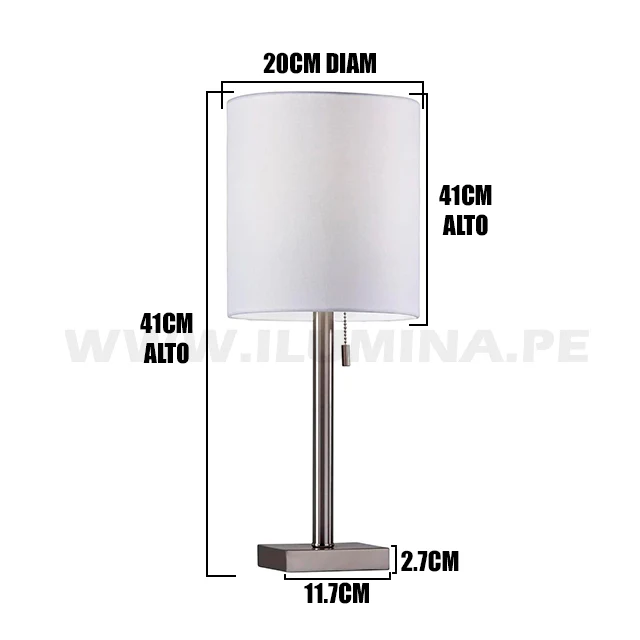 LÁMPARA DE MESA ACERO INOXIDABLE CARLOTA - Image 4