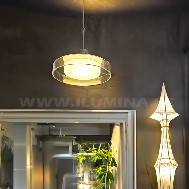 LÁMPARA COLGANTE LED DE VIDRIO TRICOLOR ARENE - Image 9