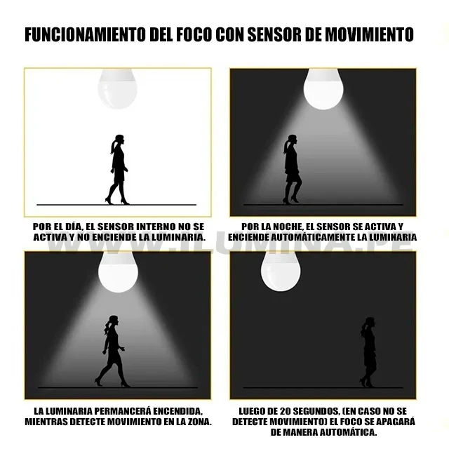 FOCO LED 10W CON SENSOR DE MOVIMIENTO INTEGRADO - Image 3