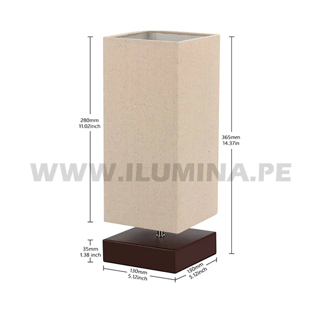 LÁMPARA DE MESA DE MADERA ROXANA - Image 6