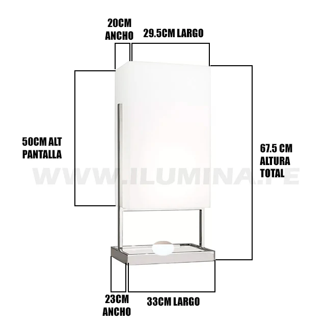 LÁMPARA DE MESA ACERO INOXIDABLE VIVIANA - Image 5