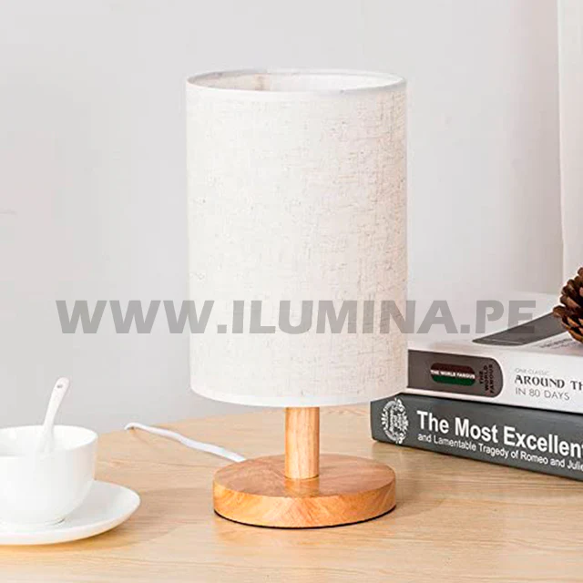 LÁMPARA DE MESA DE MADERA GENOVEVA - Image 3