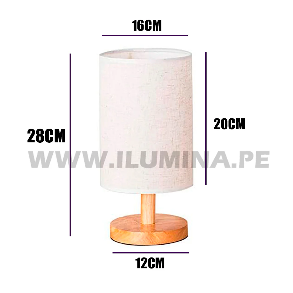 LÁMPARA DE MESA DE MADERA GENOVEVA - Image 4