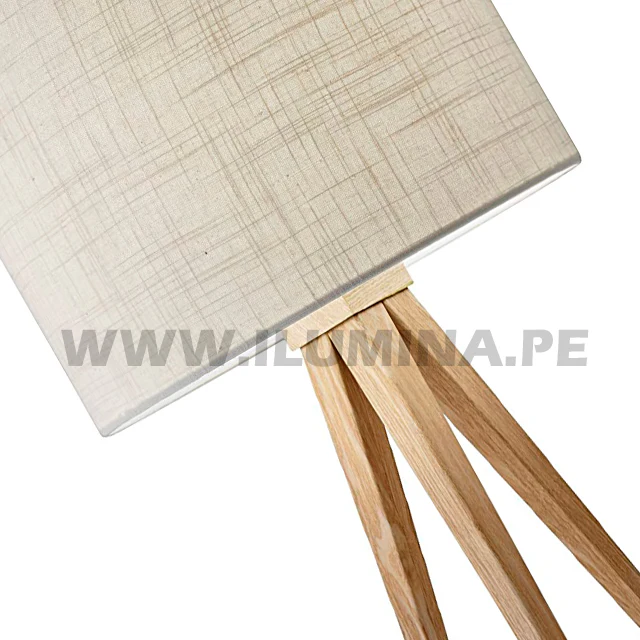 LÁMPARA DE MESA TRIPODE DE MADERA GERTRUDES - Image 3
