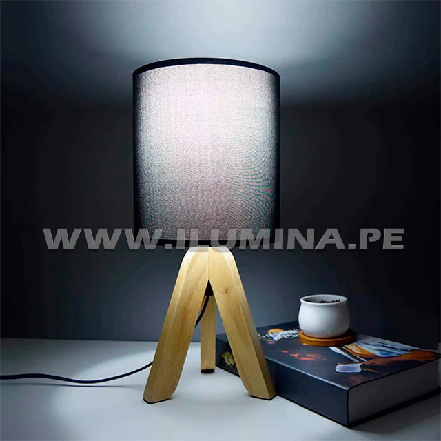 LÁMPARA DE MESA DE MADERA ARIADNA - Image 3