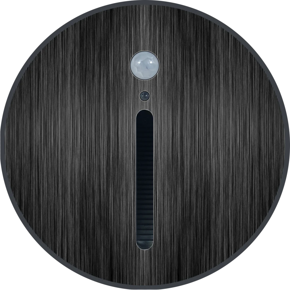 SPOT LUZ GUÍA DE PASO MARLENE LED ASIMÉTRICO 3W CIRCULAR NEGRO CON SENSOR DE MOVIMIENTO LUZ CÁLIDA - Image 9