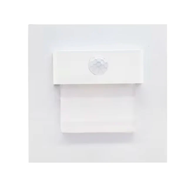 SPOT LUZ GUÍA DE PASO ISIS ASIMÉTRICO LED 3W CUADRADO BLANCO CON SENSOR DE MOVIMIENTO LUZ CÁLIDA - Image 10