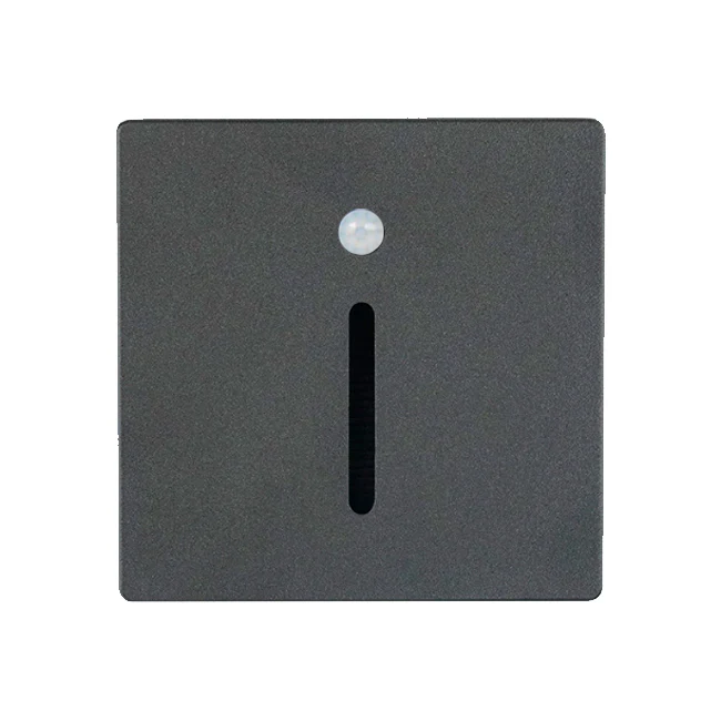 SPOT LUZ GUÍA DE PASO JACQUELINE LED ASIMÉTRICO 3W CUADRADO NEGRO CON SENSOR DE MOVIMIENTO LUZ CÁLIDA - Image 8