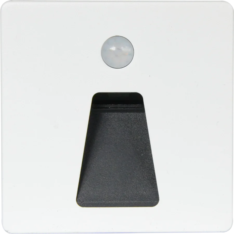 SPOT LUZ GUÍA DE PASO MARCIA LED ASIMÉTRICO 3W CUADRADO BLANCO CON SENSOR DE MOVIMIENTO LUZ CÁLIDA - Image 7