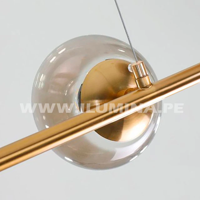 LÁMPARA COLGANTE AMBER LINE GOLD LED - Image 13