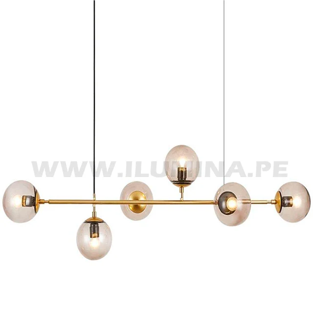 LÁMPARA COLGANTE AMBER LINE GOLD LED - Image 18