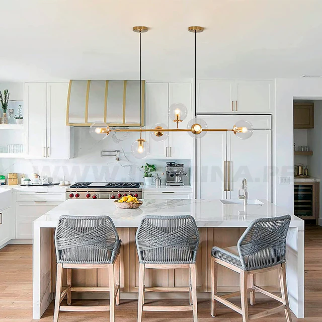 LÁMPARA COLGANTE AMBER LINE GOLD LED - Image 4