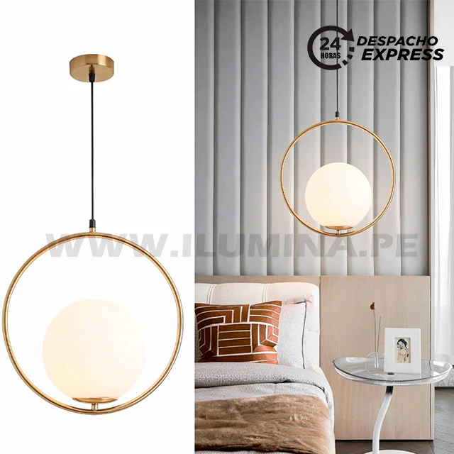 LÁMPARA COLGANTE TRAZZO LUX GOLD - SIN FOCO - Image 10