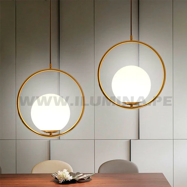 LÁMPARA COLGANTE TRAZZO LUX GOLD - SIN FOCO - Image 4