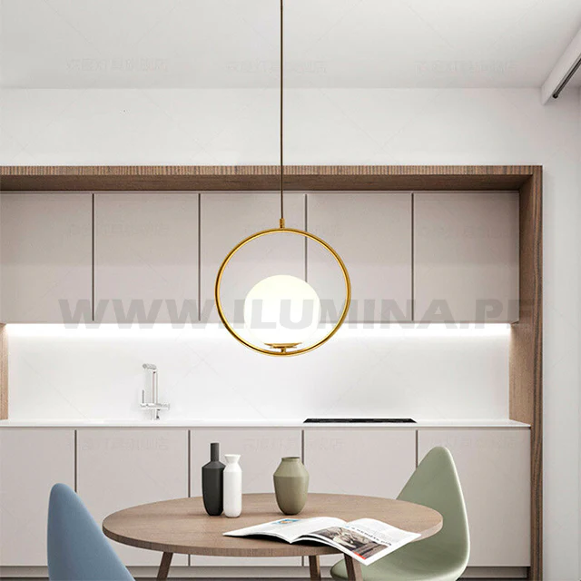 LÁMPARA COLGANTE TRAZZO LUX GOLD - SIN FOCO - Image 5