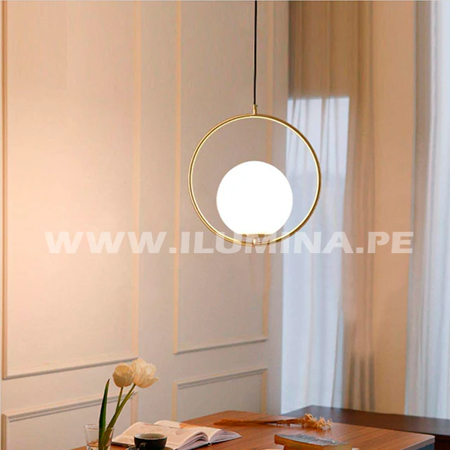 LÁMPARA COLGANTE TRAZZO LUX GOLD - SIN FOCO - Image 6