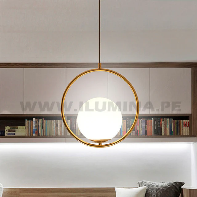 LÁMPARA COLGANTE TRAZZO LUX GOLD - SIN FOCO - Image 7