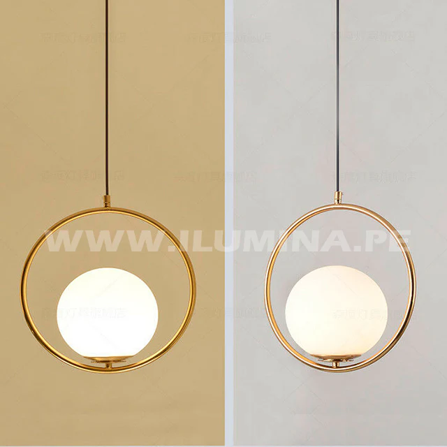 LÁMPARA COLGANTE TRAZZO LUX GOLD - SIN FOCO - Image 8