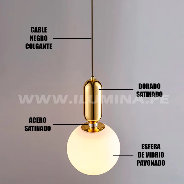 LÁMPARA COLGANTE ELIANA LUX GOLD - Image 12