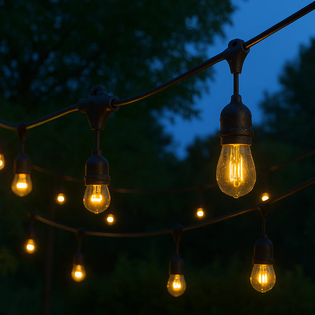 GUIRNALDA DE CAUCHO COLGANTE DE 10MTS CON 20 SOCKETS - Image 3