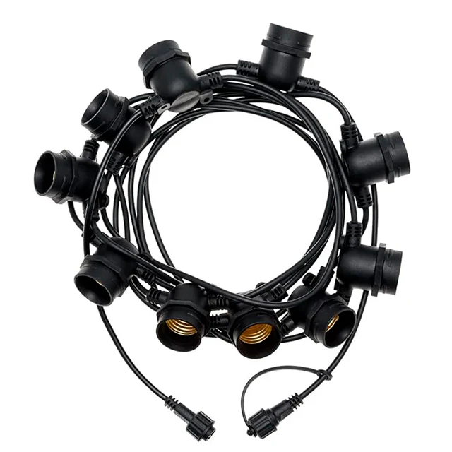 GUIRNALDA DE CAUCHO COLGANTE DE 10MTS CON 20 SOCKETS - Image 6