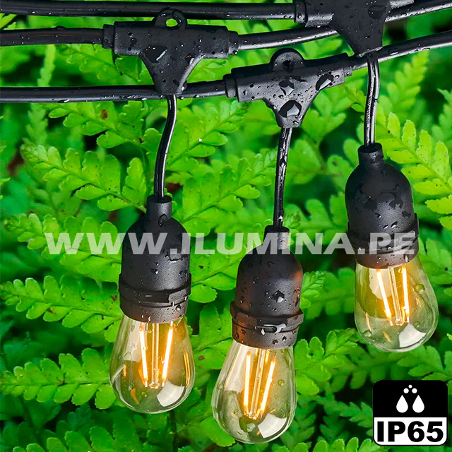 GUIRNALDA DE CAUCHO COLGANTE DE 10MTS CON 20 SOCKETS - Image 7