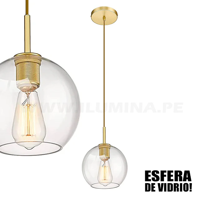 LÁMPARA COLGANTE MURANO LUX GOLD - SIN FOCO - Image 9