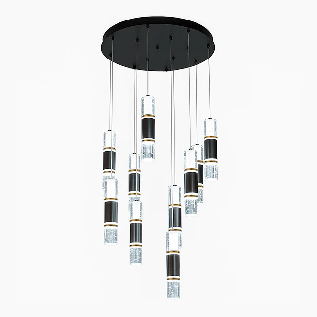 LÁMPARA COLGANTE PREMIUM BAHAMAS BLACK AND GOLD LED + CONTROL REMOTO - Image 7