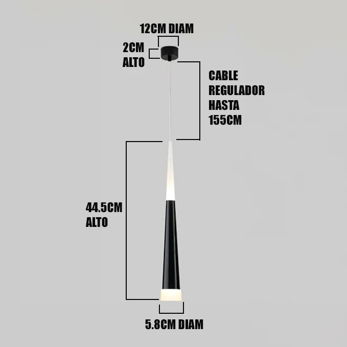 LÁMPARA COLGANTE SUPER SLIM LED PRUNE 5W - Image 4