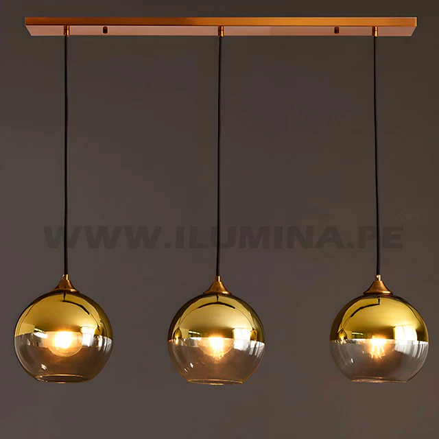 LÁMPARA COLGANTE TRÍO VANILA GOLD - SIN FOCO - Image 6