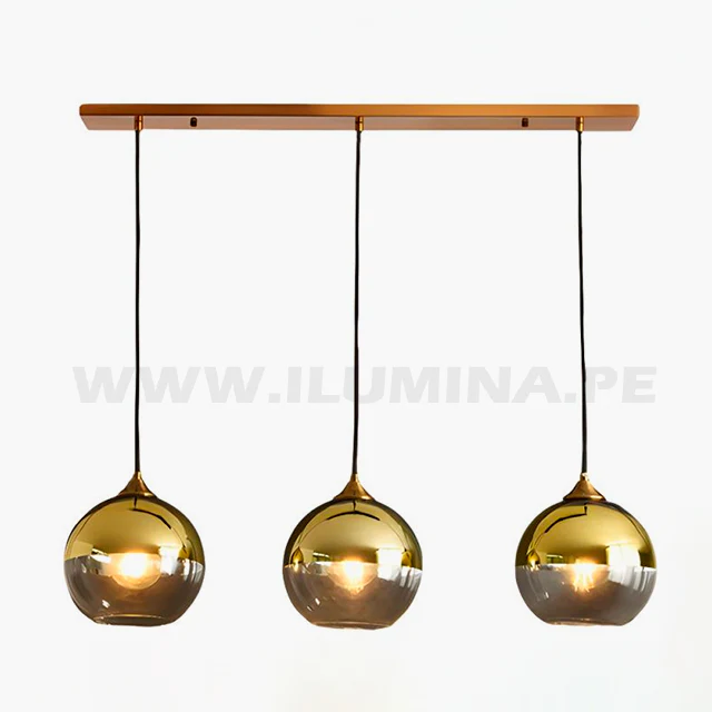 LÁMPARA COLGANTE TRÍO VANILA GOLD - SIN FOCO - Image 9