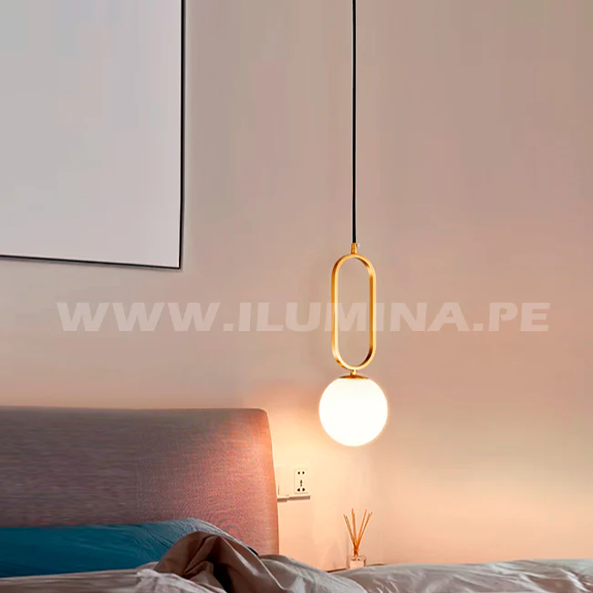 LÁMPARA COLGANTE XOANA LUX GOLD LED / SIN FOCO - Image 5