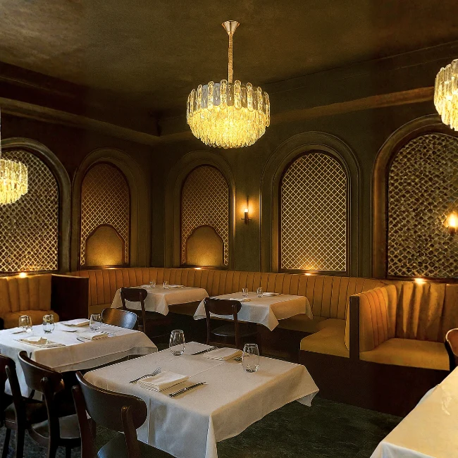 LÁMPARA COLGANTE ZAHRA KRYSTAL GOLD - SIN FOCO - Image 3