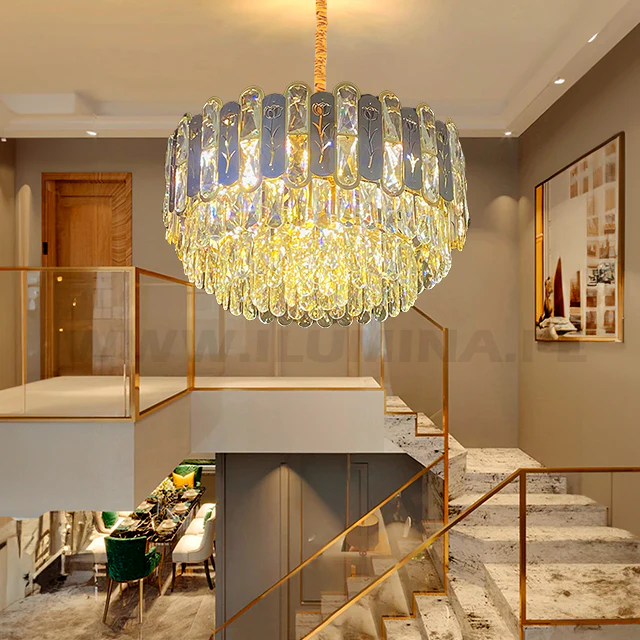 LÁMPARA COLGANTE ZAHRA KRYSTAL GOLD - SIN FOCO - Image 5