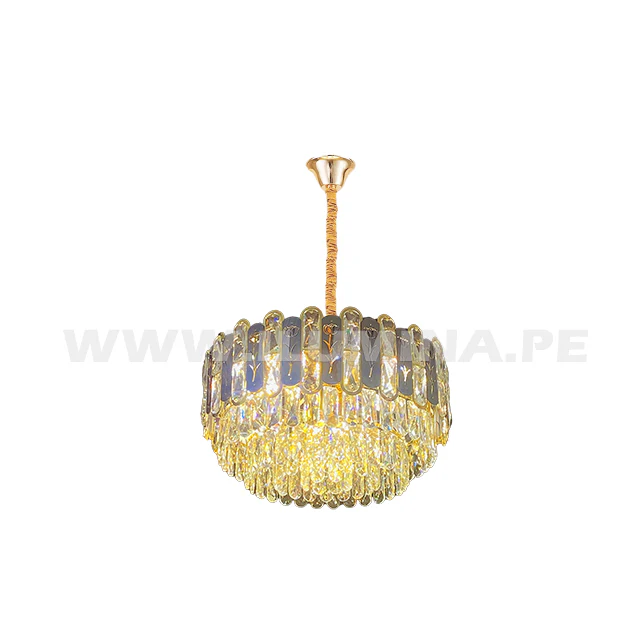 LÁMPARA COLGANTE ZAHRA KRYSTAL GOLD - SIN FOCO - Image 8