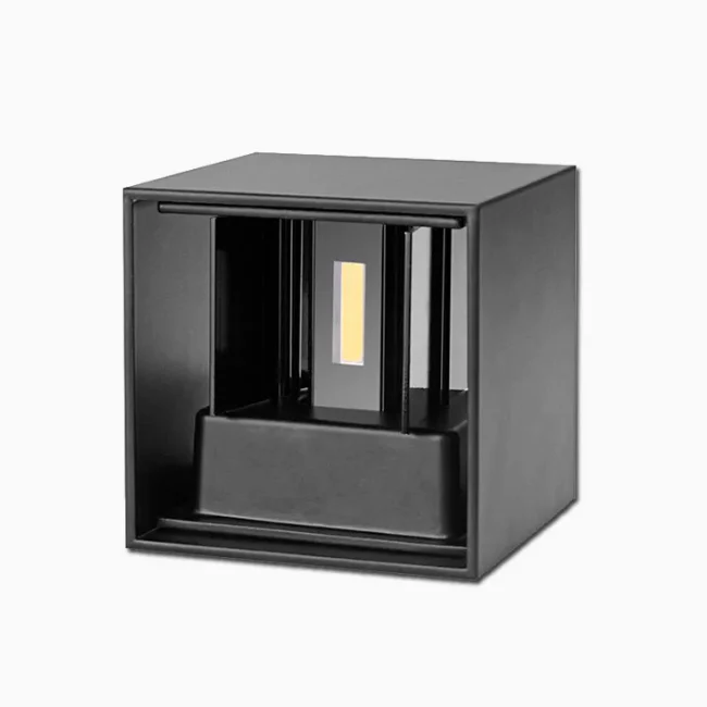 LÁMPARA DE EXTERIOR CUBE LED BLACK 6W LUZ CÁLIDA - Image 6