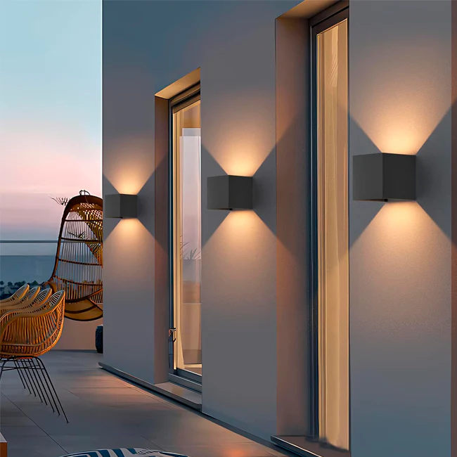 LÁMPARA DE EXTERIOR CUBE LED BLACK 6W LUZ CÁLIDA - Image 7