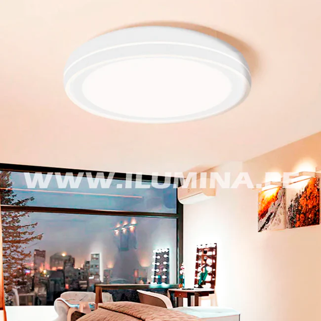 LÁMPARA DE TECHO LUCIANA LED WHITE 30W + CONTROL REMOTO - Image 4