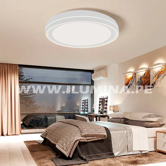 LÁMPARA DE TECHO LUCIANA LED WHITE 30W + CONTROL REMOTO - Image 8