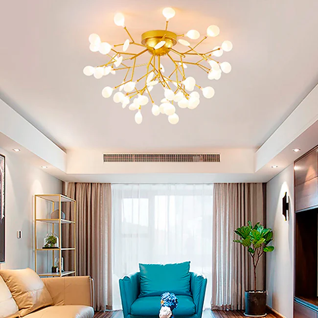 LÁMPARA DE TECHO ATENEA GOLD LED - Image 3