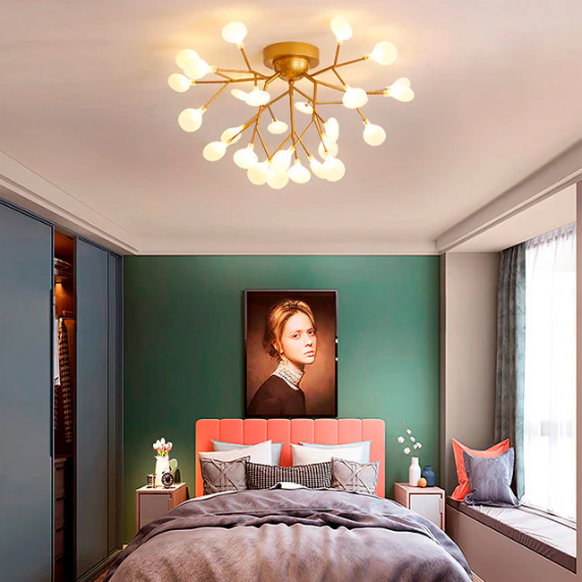 LÁMPARA DE TECHO ATENEA GOLD LED - Image 6