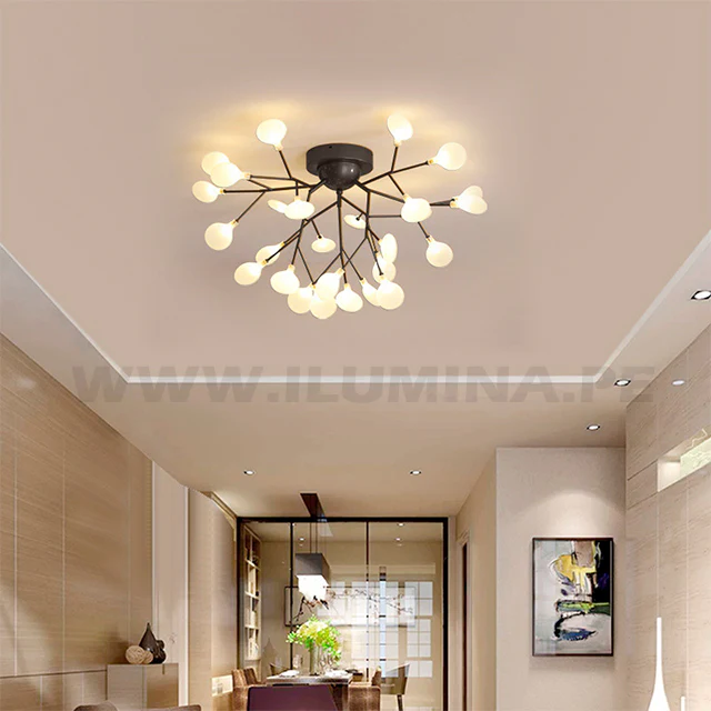 LÁMPARA DE TECHO OPHELIA BLACK LED - Image 3