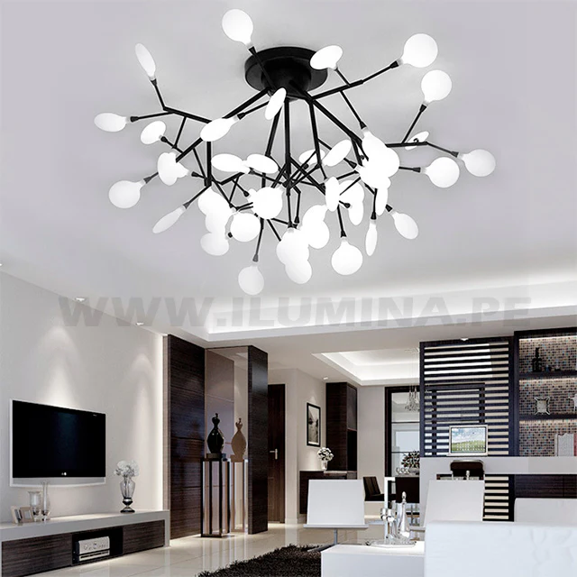 LÁMPARA DE TECHO OPHELIA BLACK LED - Image 4