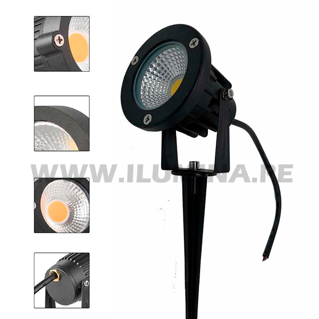 LUMINARIA ESTACA PARA JARDIN LED 7W LUZ BLANCA 6000K - Image 7