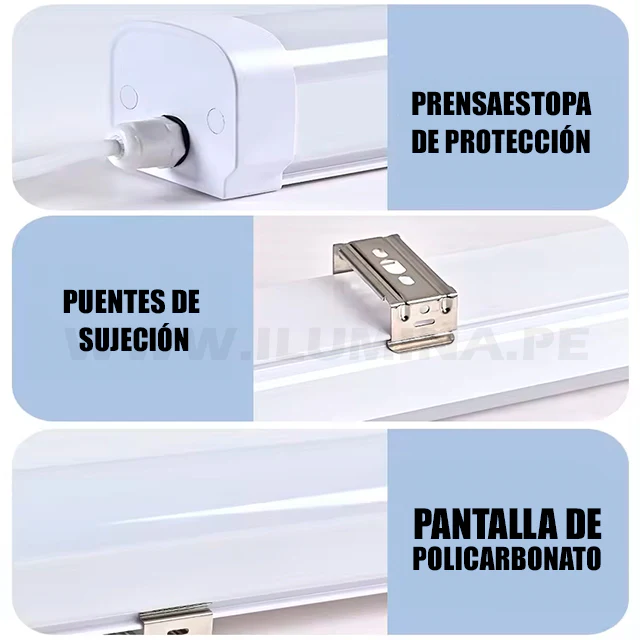 LUMINARIA HERMÉTICA LED LINEAL PRO IP65 48W 120 CM LUZ BLANCA - Image 8