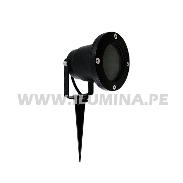 LUMINARIA MINI ESTACA LED ORIENTABLE PARA JARDIN GU10 +  DICROICO LED 6W LUZ BLANCA - Image 5