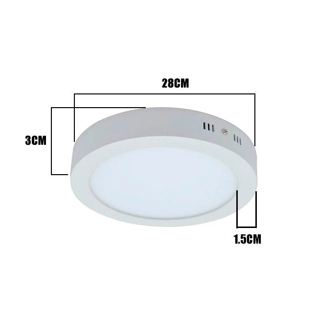 PANEL LED CIRCULAR 24W ADOSABLE BLANCA LUZ CÁLIDA 3000K - Image 17