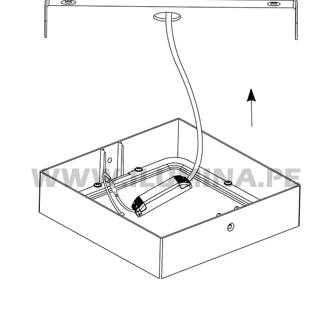 PANEL PLATEADO LED CUADRADO 12W ADOSABLE SIMPLE LUZ CÁLIDA 3000K - Image 9