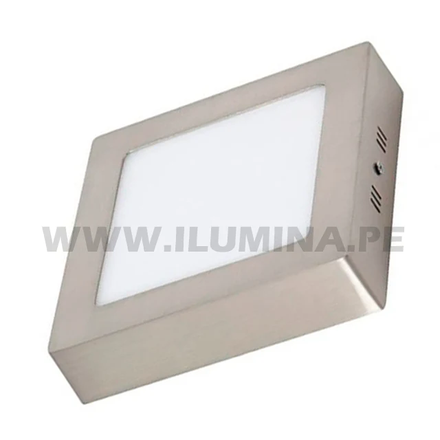 PANEL PLATEADO LED CUADRADO 24W ADOSABLE SIMPLE LUZ CÁLIDA 3000K - Image 4