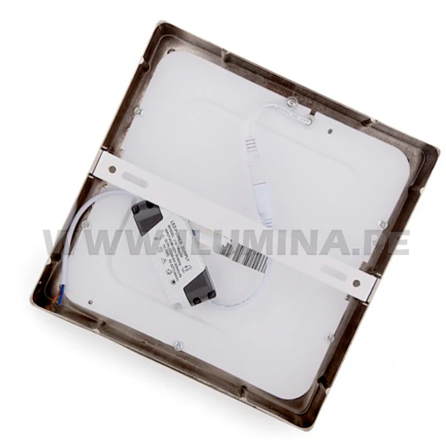 PANEL PLATEADO LED CUADRADO 18W ADOSABLE SIMPLE LUZ CÁLIDA 3000K - Image 5